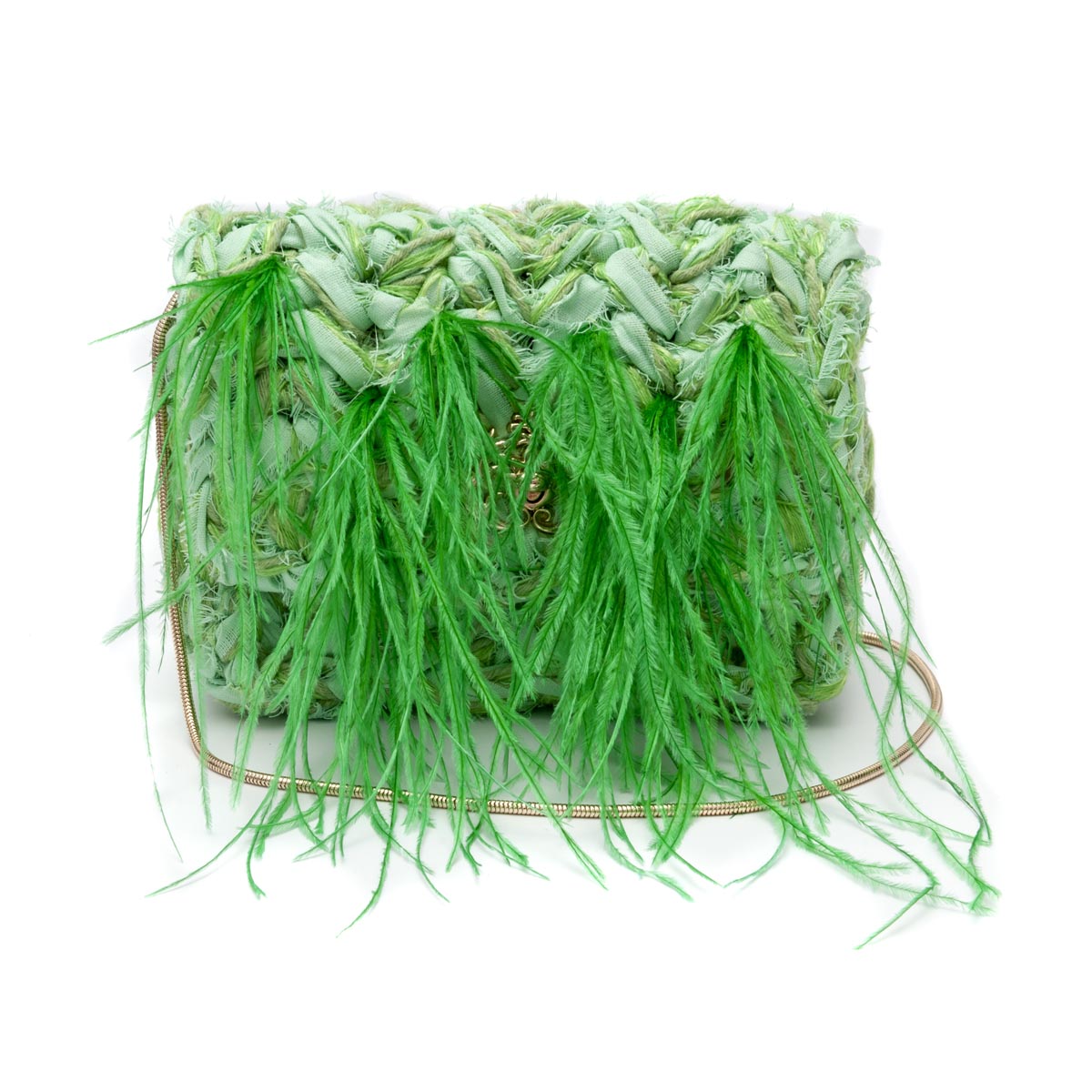 Mini-Bolsa-em-Croche-e-Plumas-Verde-