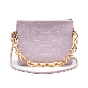 Mini Bolsa Cindy Em Couro Com Alça Multifuncional Lavanda