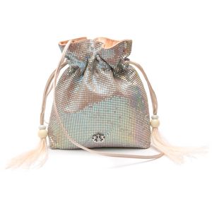 Bolsa Bucket Isla 20'S Em Malha Metálica Moon