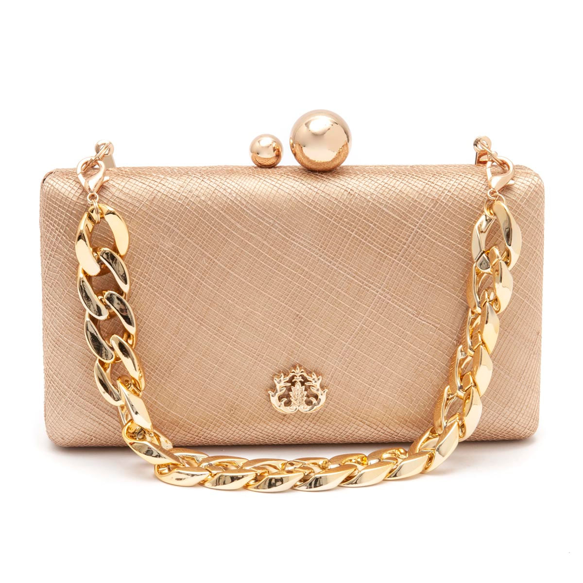 Bolsa-Clutch-em-Palha-e-Alca-de-Corrente-Ouro-