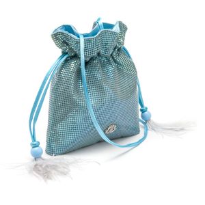 Bolsa Bucket Isla 20'S Em Malha Metálica Sky
