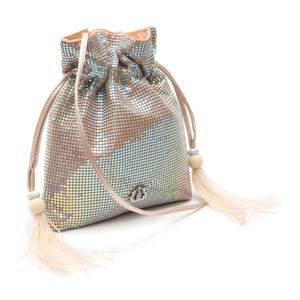 Bolsa Bucket Isla 20'S Em Malha Metálica Moon