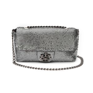Bolsa Mini  Baguete Isla 20'S Em Malha Metálica Roxy