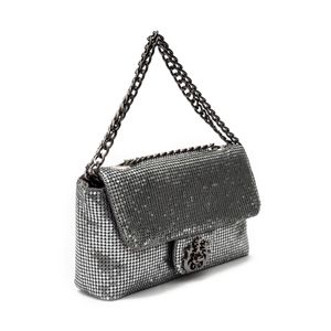 Bolsa Mini  Baguete Isla 20'S Em Malha Metálica Roxy