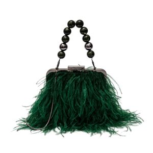 Bolsa Clutch De Plumas Reedition Esmeralda