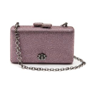 Clutch Eva Em Cristais Roxo