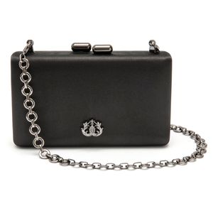 Bolsa Clutch Eva Em Cetim Preto