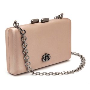 Bolsa Clutch Eva Em Cetim Fendi