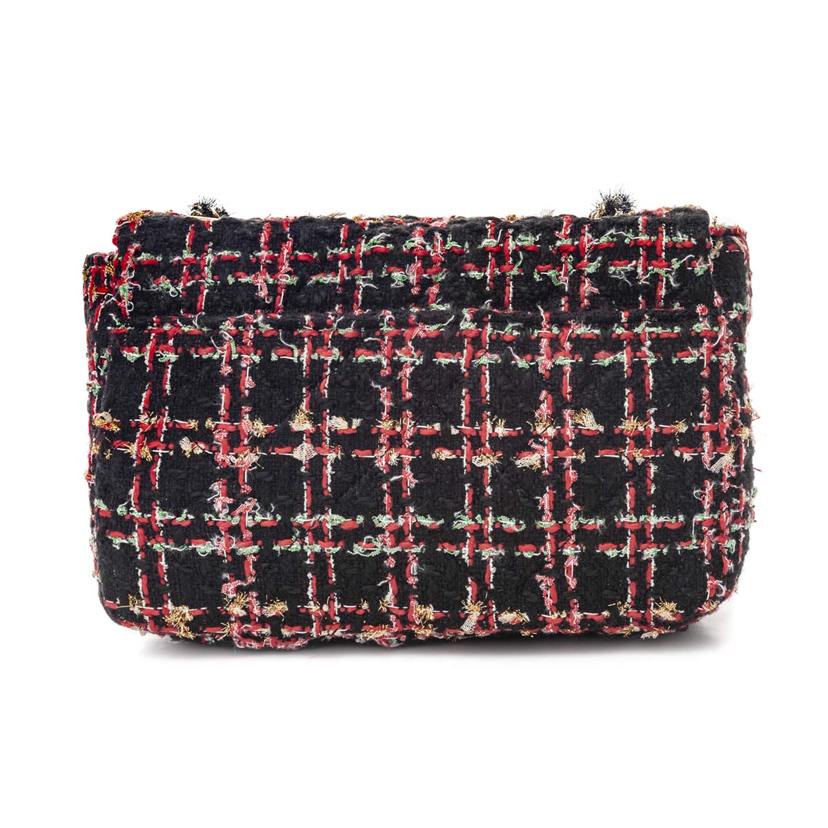 Bolsa-satchel-em-tweed--vermelho