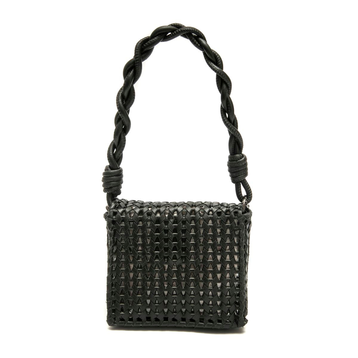Mini-Bolsa-em-Tresse-de-Couro-Natural--Preto