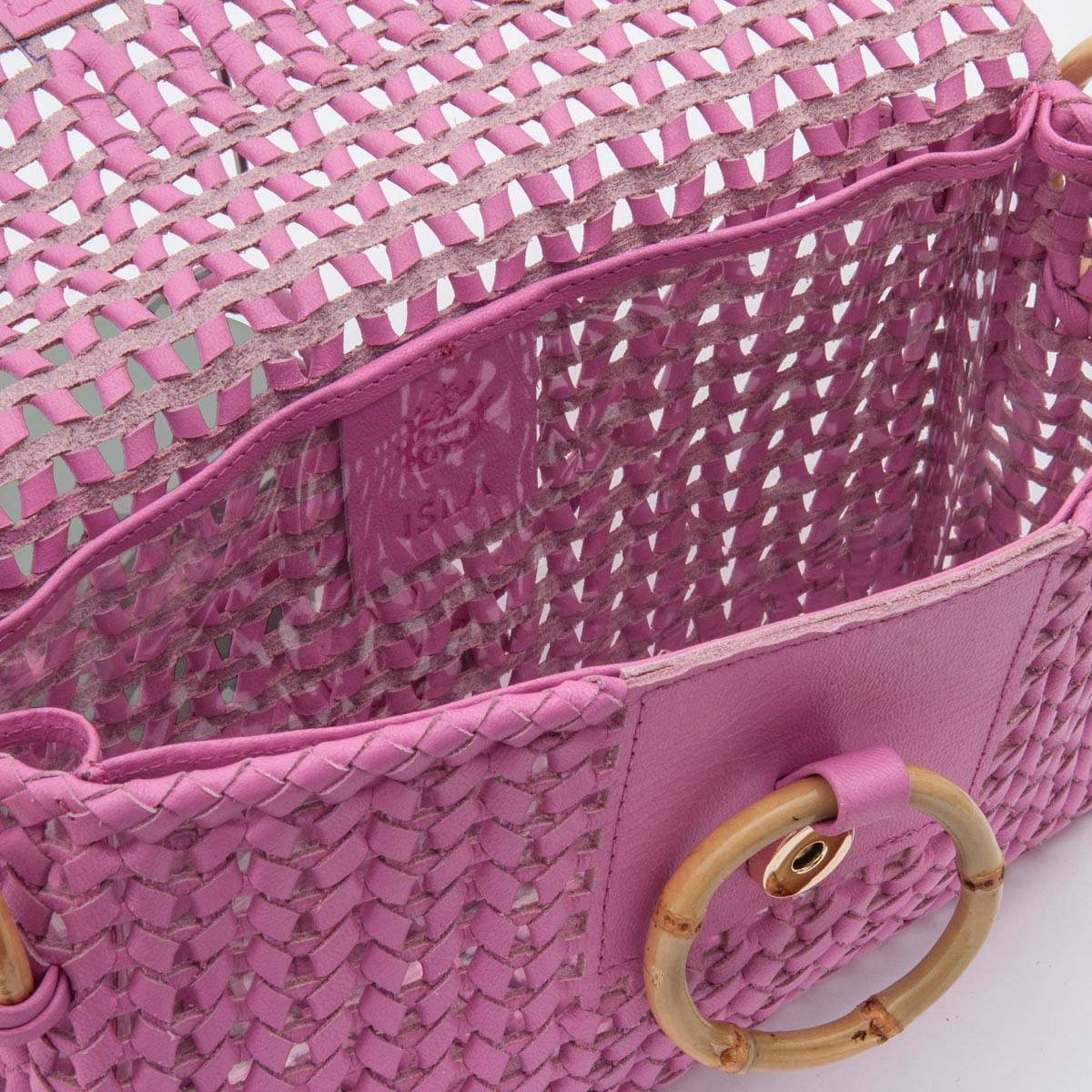 Bolsa-Baguete-em-Tresse-de-Couro-Natural-com-Alca-Regulavel-Pink-Gum