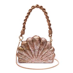 Bolsa Clutch Madrepérola Aurora Furta Rose