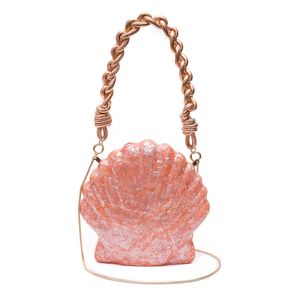 Bolsa Clutch Madrepérola Acqua E Coral  Coral