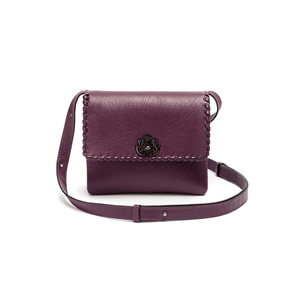 Mini Bolsa New Camille Em Couro Midnight Plum / Onix