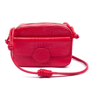 Bolsa Essentials Em Couro Transversal Vermelho