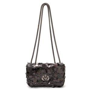 Bolsa Kelly Em Paêtes Preto