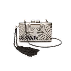 Clutch Em Metal Art Déco Onix