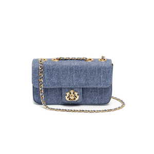 Bolsa Anne Em Couro Natural Jeans