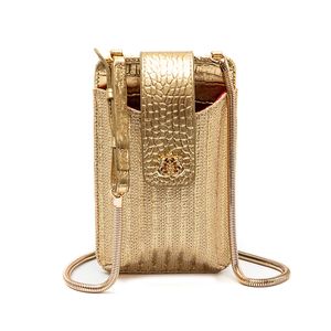 Bolsa Porta Celular Tiracolo Em Palha Gold
