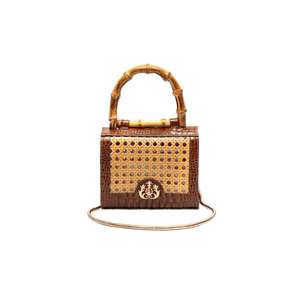 Mini Bolsa Diana Flap Transversal Chocolate