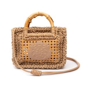 Mini Bolsa Duna Em Palha Indiana Natural