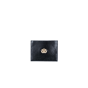 Carteira Couro Croco Lizard Preto