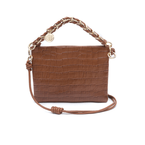 New Cindy Em COURO MAXI CROCO PECAN