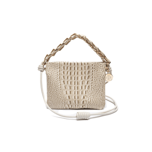 New Mini Cindy Em Couro Marshmallow