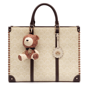 Tote Sirena Monograma Canvas CREME