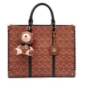 Tote Sirena Monograma Canvas CARAMELO
