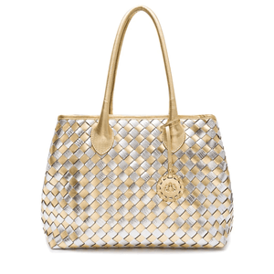 Bolsa Shopper Tressê Ouro Prata