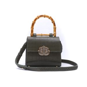 Bolsa Top Handle Mini Isla MAXI CROCO MUSGO