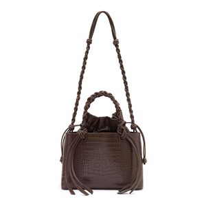 Bolsa Tote Hobo New Croco BROWN