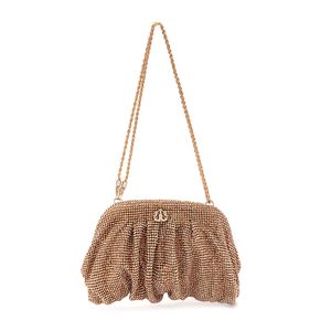 CLUTCH MALHA METALICA BRONZE