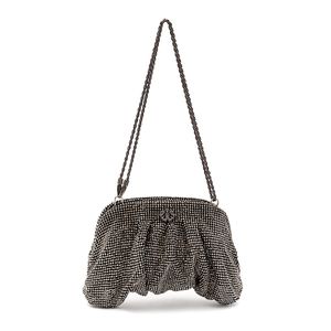 CLUTCH MALHA METALICA PRETO