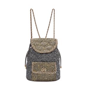 MOCHILA ISLA TWEED GLAM ROXY OURO