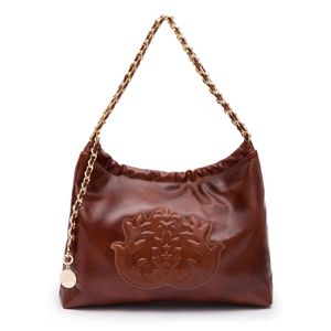 BOLSA DAYSE HOBO EM COURO ESTONADO PINHAO