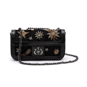Bolsa Anne Veludo Cosmic PRETO