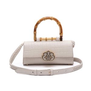 Bolsa Top Handle East West MAXI CROCO CHANTILY