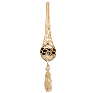 BOLSA MAXI ESFERA ARCHÉ RAFIA CREME OURO