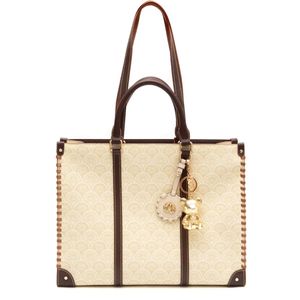 Tote Sirena Monograma Canvas CREME