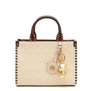 Mini Tote Sirena Monograma Canvas CREME