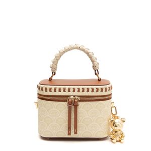 BOLSA VANITY SIRENA MONOGRAMA CANVAS CREME