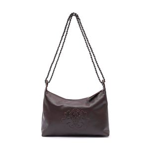 BOLSA DAYSE CROSSBODY PEQUENA EM COURO SOFT EXPRESSO ONIX