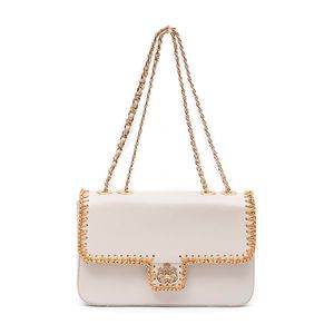 BOLSA ANNE JUMBO COURO WASHED CHANTILLY CROCHÊ NATURAL