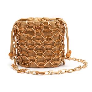 BOLSA BUCKET LARA RATTAN NATURAL