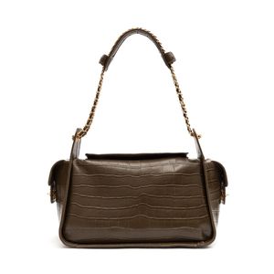 BOLSA ANNE HOBO MAXI CROCO OLIVA