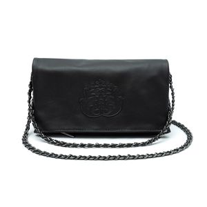 BOLSA CARTEIRA DAYSE TRANSVERSAL SMOOTH PRETO ONIX