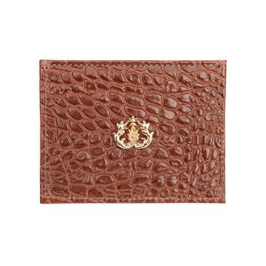 Carteira Couro New Croco Brownie